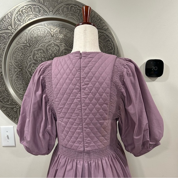 HUNTER BELL lavender quilted top dress - size small - Picture 7 of 11